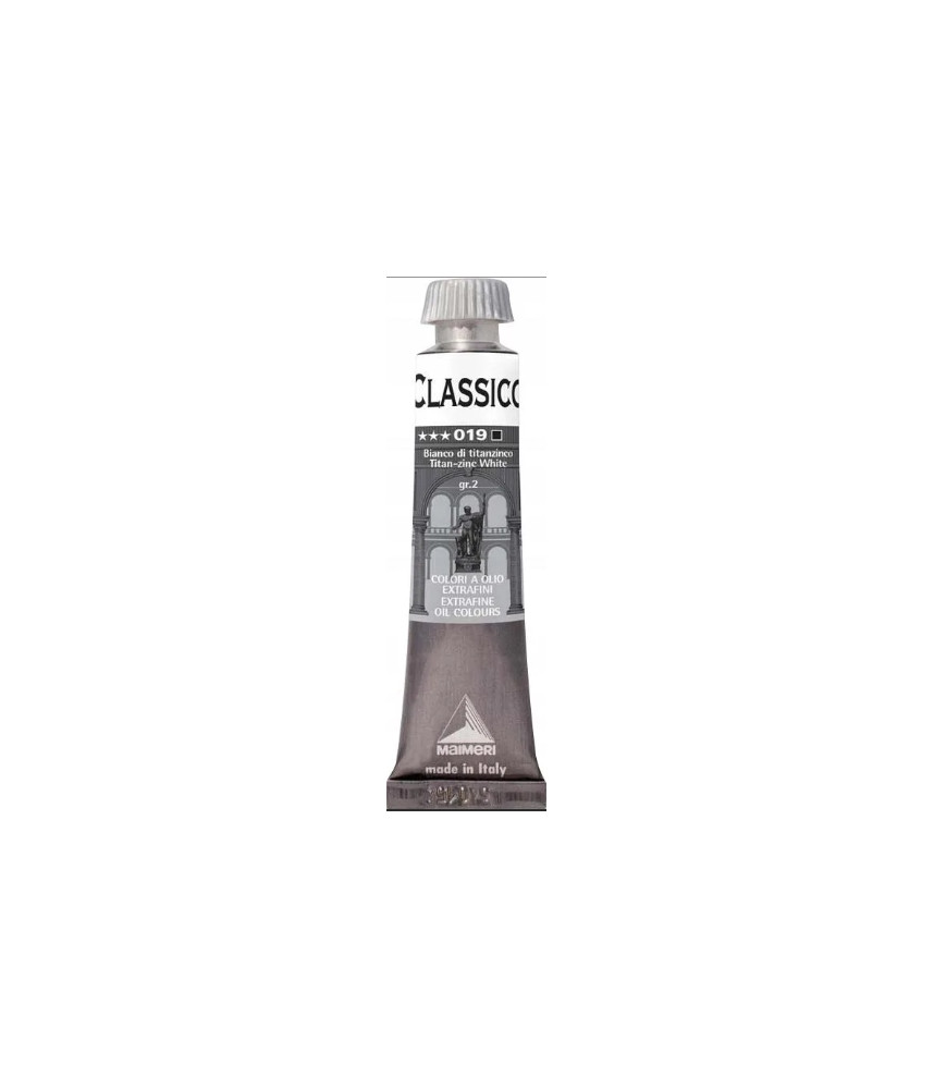 Maimeri - Classico Oil Paint 60ml - Titan-Zinc White 019