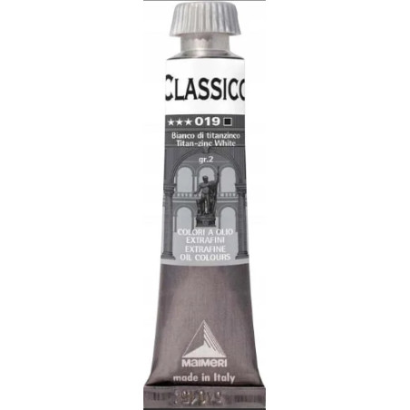 Maimeri - Classico Oil Paint 60ml - Titan-Zinc White 019