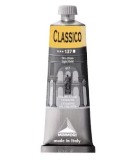 Maimeri - Classico Oil Paint 60ml - Light Gold 137