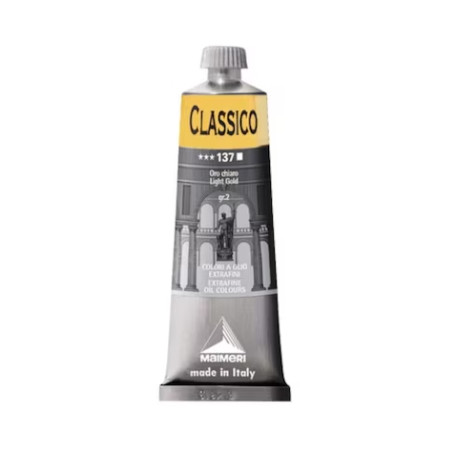 Maimeri - Classico Oil Paint 60ml - Light Gold 137