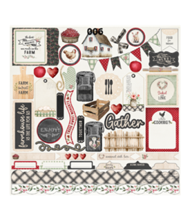 Scrap Collections Baked with Love 12 x 12 Scrapbook Paper 006