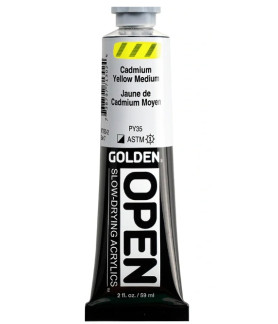 Golden - Open Slow Drying Acrylics Paint 59ml Cadmium Yellow Medium