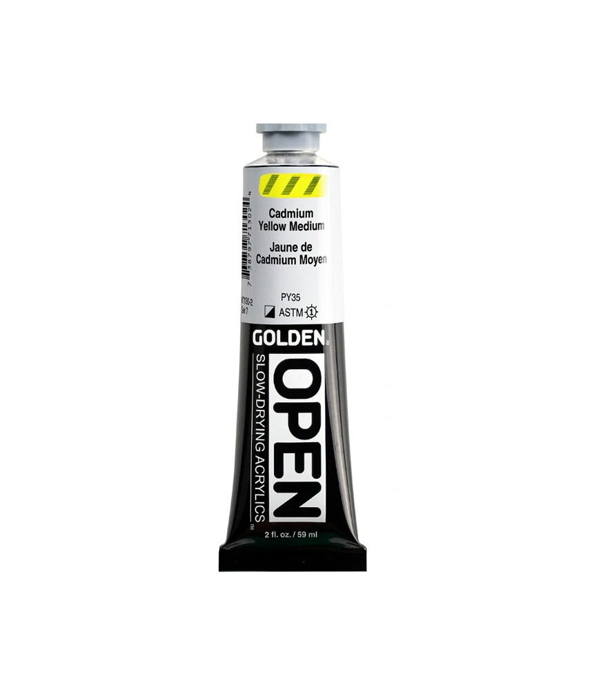 Golden - Open Slow Drying Acrylics Paint 59ml Cadmium Yellow Medium