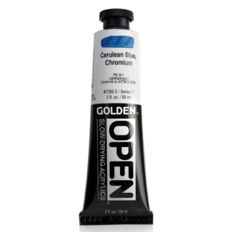 Golden - Open Slow Drying Acrylic 59ml Cerulean Blue Chromium