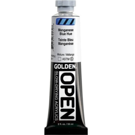 Golden - Open Slow Drying Acrylic 59ml Manganese Blue Hue