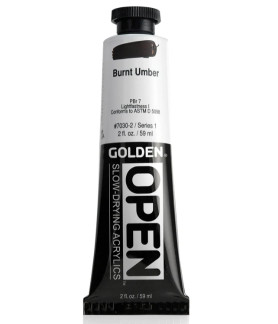 Golden - Open Slow Drying Acrylic 59ml Burnt Umber