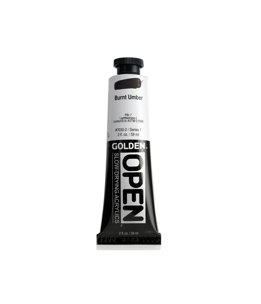 Golden - Open Slow Drying Acrylic 59ml Burnt Umber
