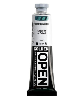 Golden - Open Slow Drying Acrylics 59ml Cobalt Turquois