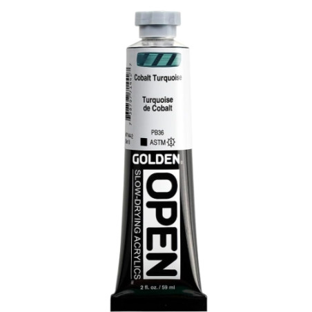 Golden - Open Slow Drying Acrylics 59ml Cobalt Turquois
