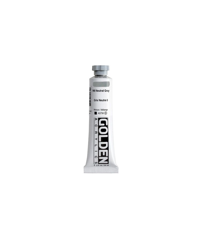 Golden - Heavy Body Acrylic 59ml N6 Neutral Gray