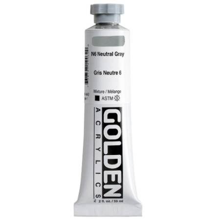 Golden - Heavy Body Acrylic 59ml N6 Neutral Gray