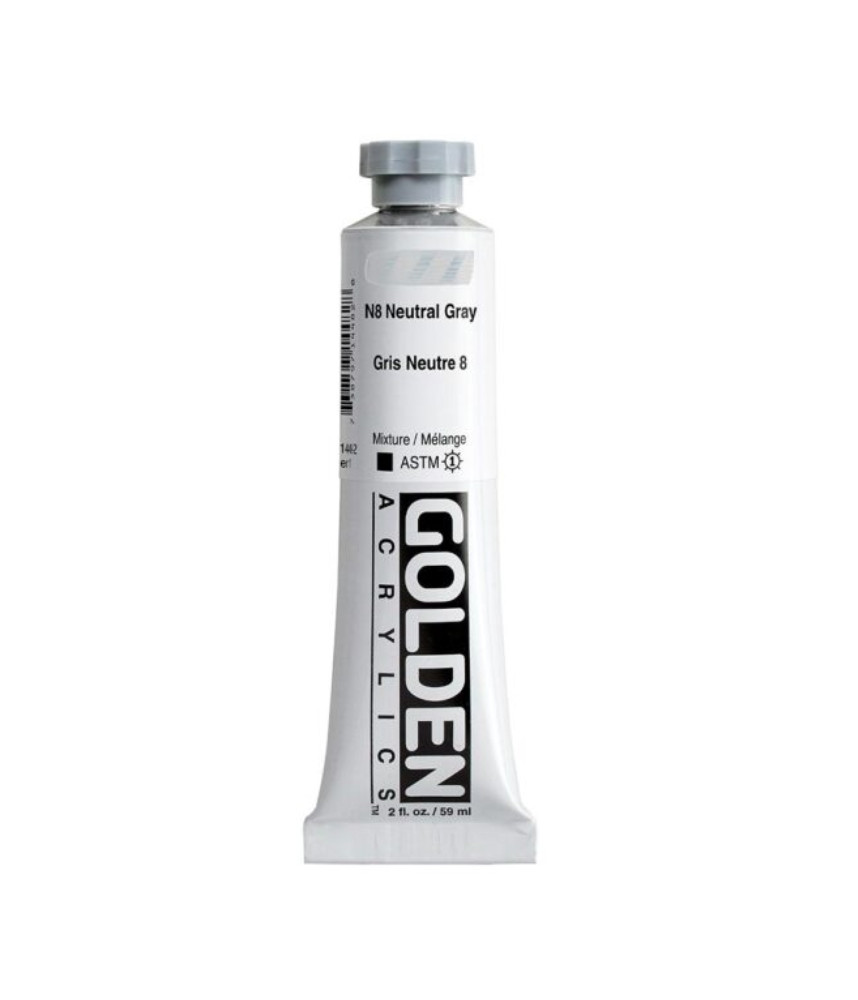 Golden-Heavy Body Acrylic Paint 59ml N8 Neutral Gray