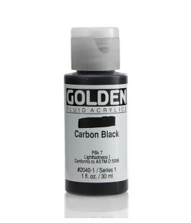 Golden - Fluid Acrylic 30ml Carbon Black
