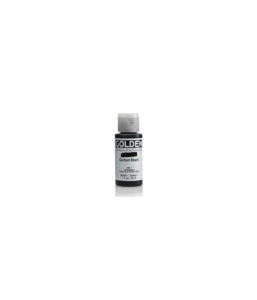 Golden - Fluid Acrylic 30ml Carbon Black