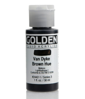 Golden - Fluid Acrylic 30ml Van Dyke Brown Hue