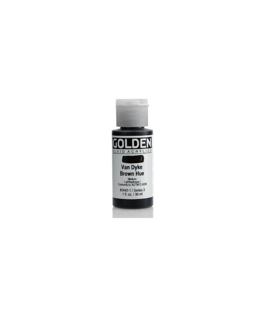 Golden - Fluid Acrylic 30ml Van Dyke Brown Hue