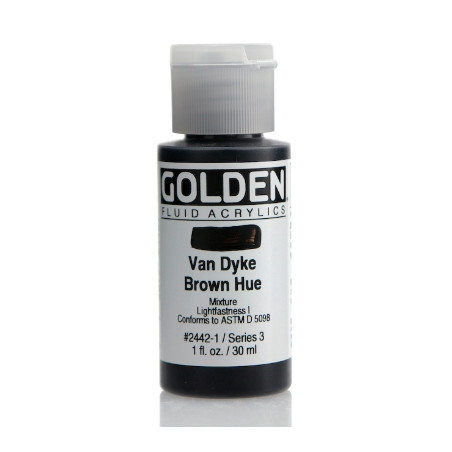 Golden - Fluid Acrylic 30ml Van Dyke Brown Hue