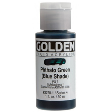 Golden - Fluid Acrylics 30ml Phthalo Green (Blue Shade)