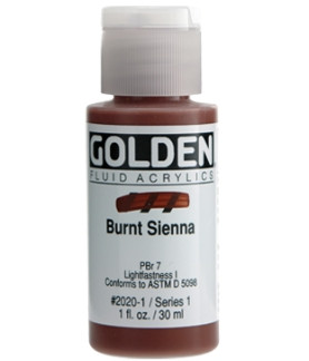 Golden - Fluid Acrylics 30ml Burnt Sienna