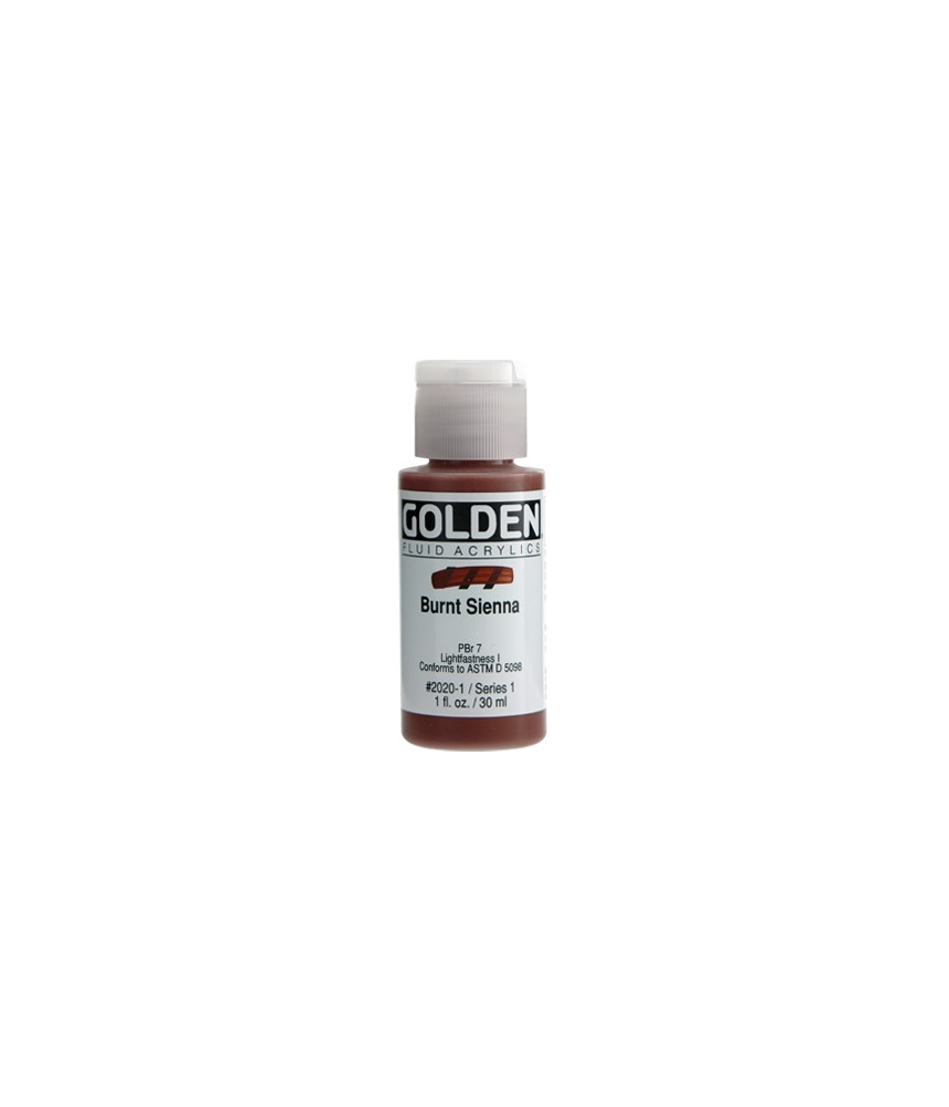 Golden - Fluid Acrylics 30ml Burnt Sienna