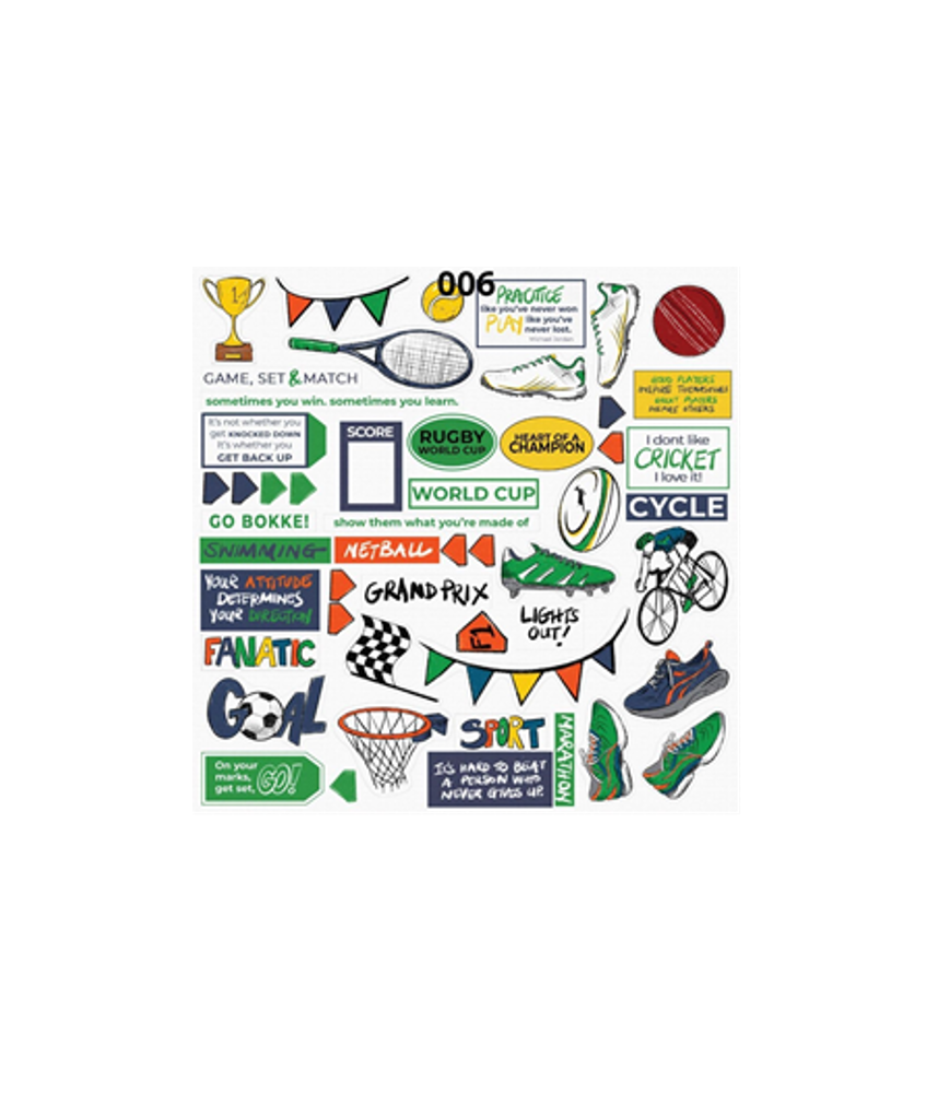 Scrap Collections Sport Paper 006