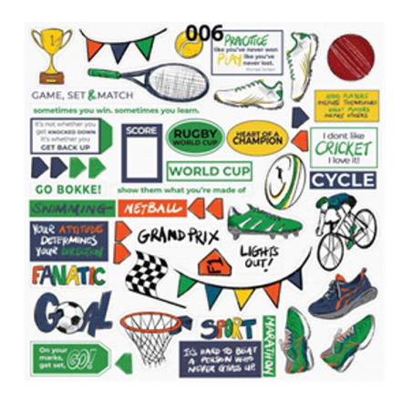 Scrap Collections Sport Paper 006