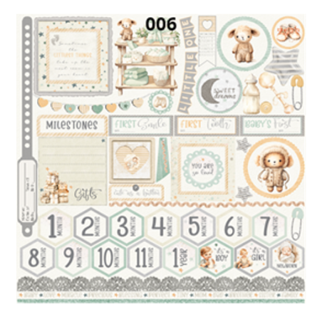 Scrap Collections Little One 12 X 12 Scrapbook Paper 006
