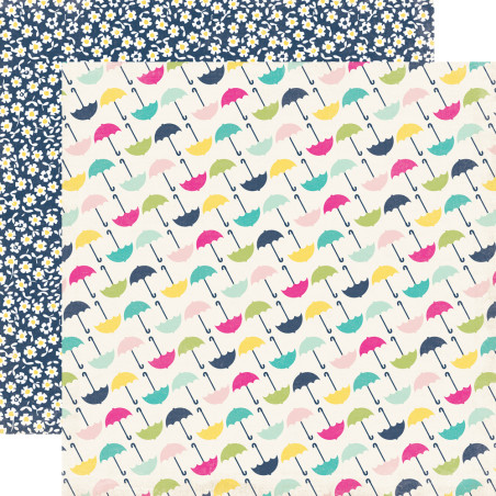 Echo Park Splendid Sunshine 12 x 12 Scrapbook Paper - Umbrella