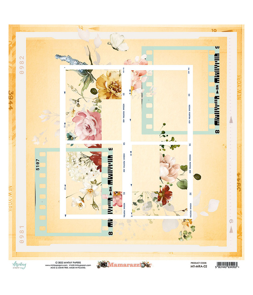Mintay Mamarazzi 12 x 12 Scrapbook Paper 02