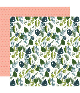 Echo Park Plant Lady 12 x 12 Scrapbook Paper - Leaves