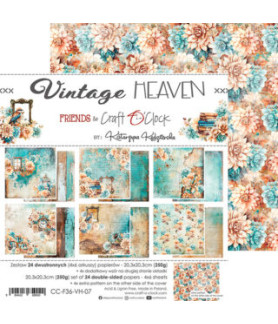 Craft O'clock Vintage Heaven 12x12 Scrapbook Paper Cover