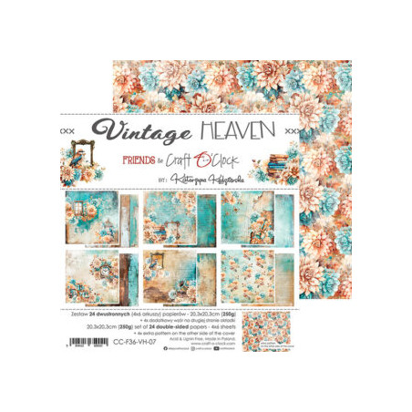Craft O'clock Vintage Heaven 12x12 Scrapbook Paper Cover