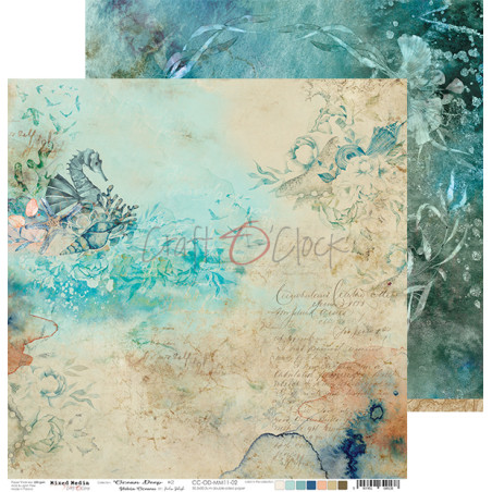 Craft O'Clock Ocean Deep 12 x 12 Paper 02