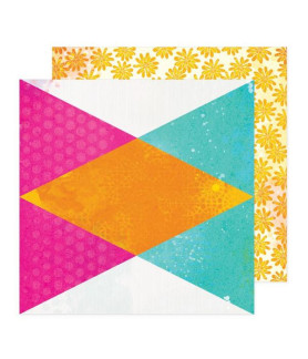 Vicki Boutin Bold & Bright 12 x 12 Scrapbook Paper - Great Day