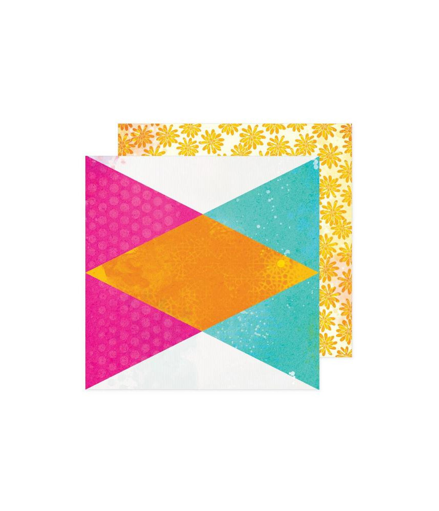Vicki Boutin Bold & Bright 12 x 12 Scrapbook Paper - Great Day