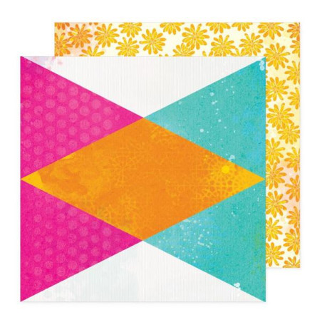 Vicki Boutin Bold & Bright 12 x 12 Scrapbook Paper - Great Day