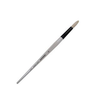 Daler-Rowney Long Handle Bristle Round Graduate Brush Size 10 White
