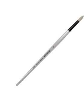 Daler-Rowney Long Handle Bristle Round Graduate Brush Size 6 White