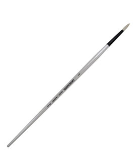 Daler-Rowney Long Handle Bristle Round Graduate Brush Size 2 White