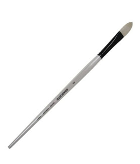 Daler-Rowney Long Handle Bristle Filbert Graduate Brush Size 8 White