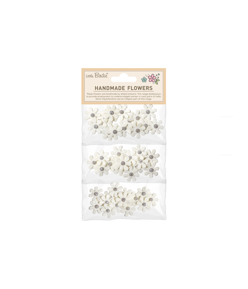 Little Birdie Handmade Flower Luna - Ivory Pearl 45pc