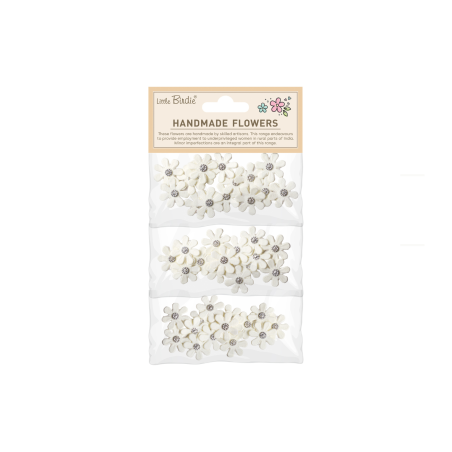 Little Birdie Handmade Flower Luna - Ivory Pearl 45pc