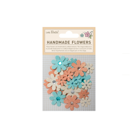 Little Birdie Handmade Flowers Sparkle Florettes - Sun & Rain 30pc