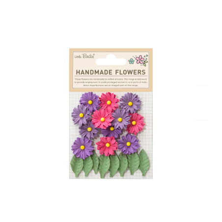 Little Birdie Handmade Flower Cyra - Magenta Orchid 20pc