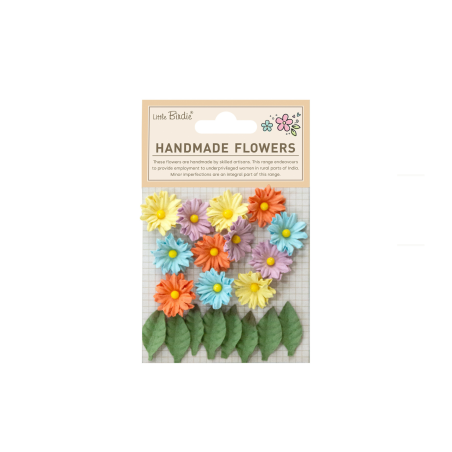Little Birdie Handmade Flower Cyra - Vibrant Aura 20pc