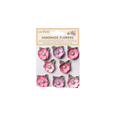 Little Birdie Handmade Flower Butter cup - Lavender Vibes 8pc