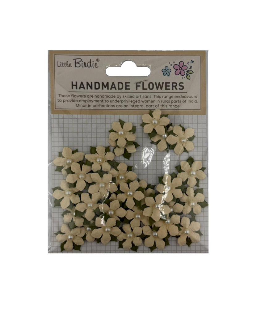 Little Birdie Handmade Flowers Elira - Cream Tint 30pc