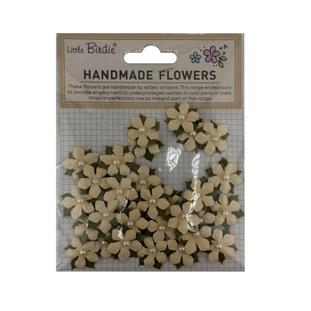 Little Birdie Handmade Flowers Elira - Cream Tint 30pc