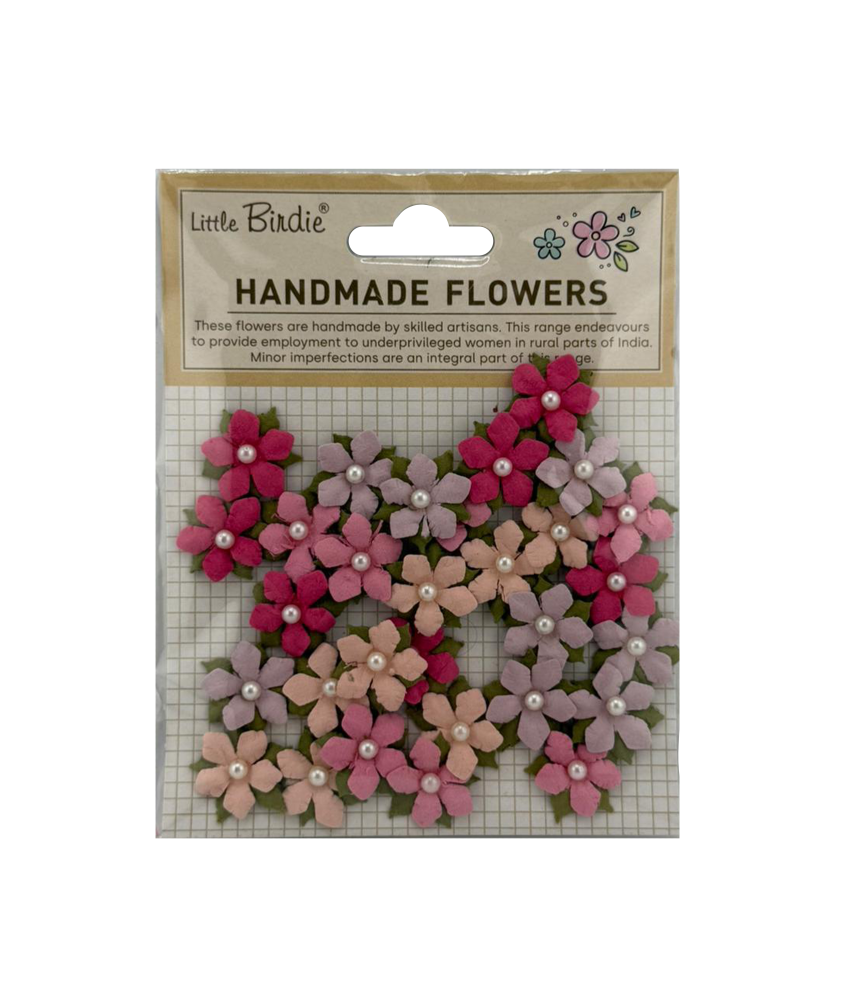 Little Birdie Handmade Flowers Elira - Vintage Pink 30pc