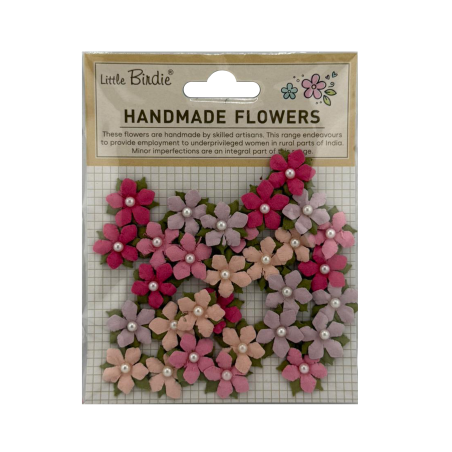 Little Birdie Handmade Flowers Elira - Vintage Pink 30pc